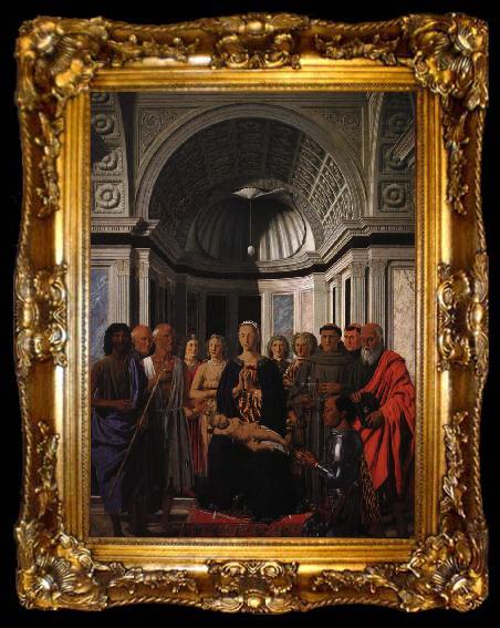 framed  Piero della Francesca pala mantefeltro, ta009-2