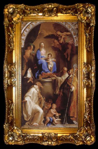 framed  Pompeo Batoni The Virgin and Child with real Fupiyeluo, Kasituola, Ford, Rudolf, ta009-2