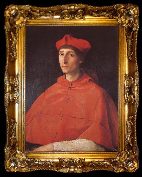 framed  RAFFAELLO Sanzio Portrait of cardinal, ta009-2