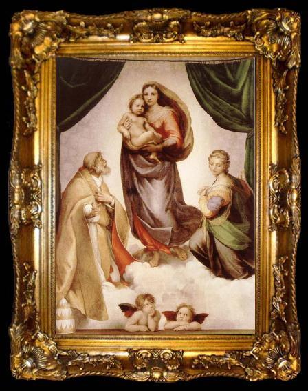 framed  Raphael sistine madonna, ta009-2