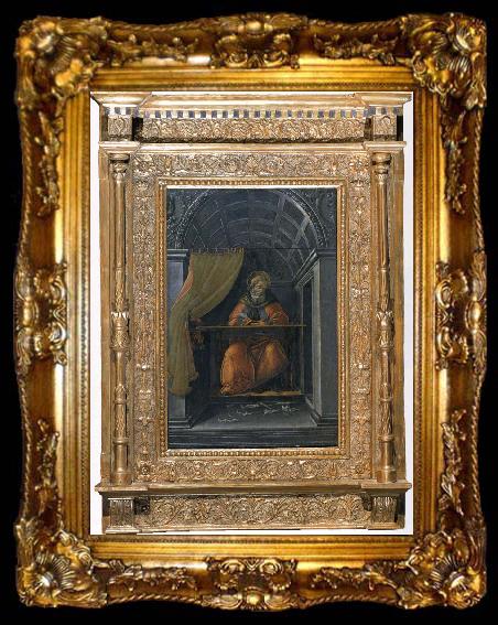 framed  Sandro Botticelli St. Augustine in the study, ta009-2