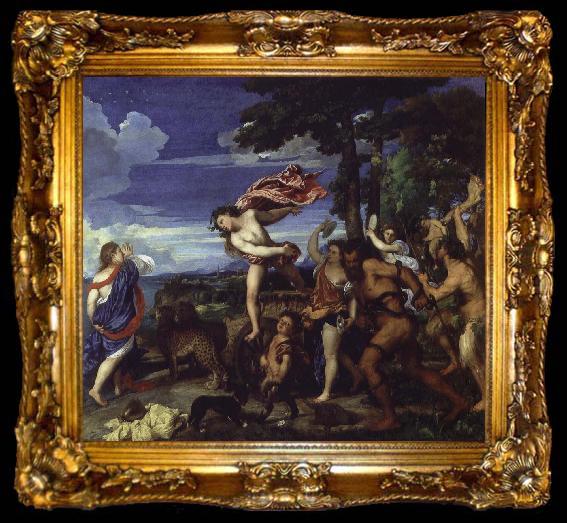 framed  TIZIANO Vecellio bacchus och ariaden, ta009-2
