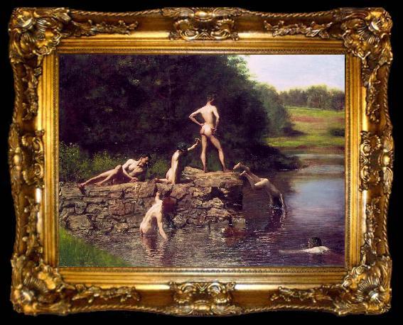 framed  Thomas Eakins The Swimming Hole, ta009-2
