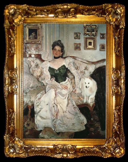 framed  Valentin Serov Ji Ni Yousu Duchess de Beauvoir portrait, ta009-2