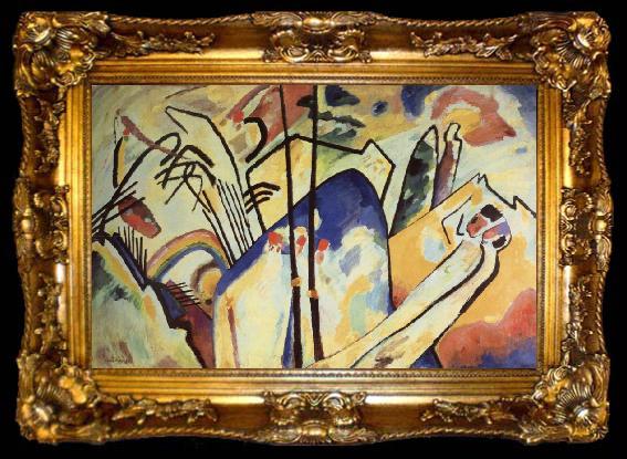 framed  Wassily Kandinsky composition no.4, ta009-2