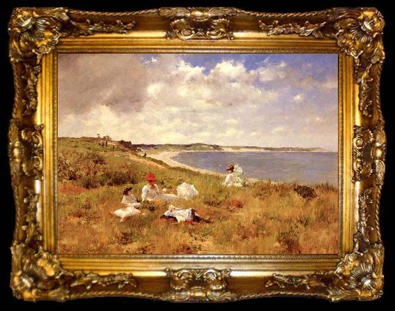 framed  William Merritt Chase Idle Hours, ta009-2