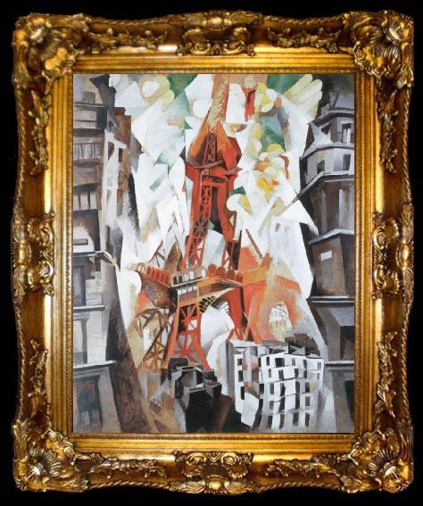 framed  robert delaunay champs de mars la tour rouge, ta009-2