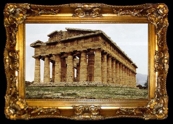 framed  unknow artist Temple of Hera, ta009-2