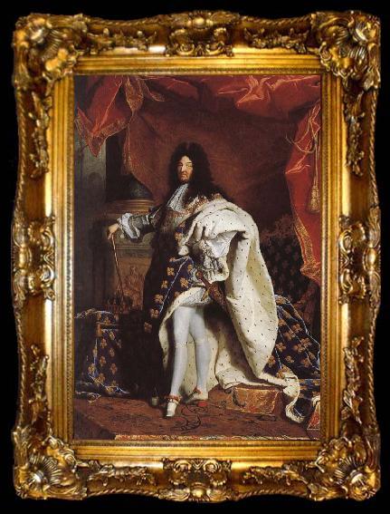 framed  unknow artist like Louis XIV, ta009-2