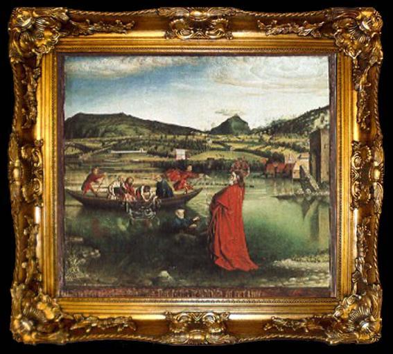 framed  unknow artist Fishing miracle, ta009-2