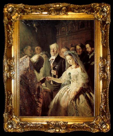 framed  unknow artist Marriage does not fit, ta009-2