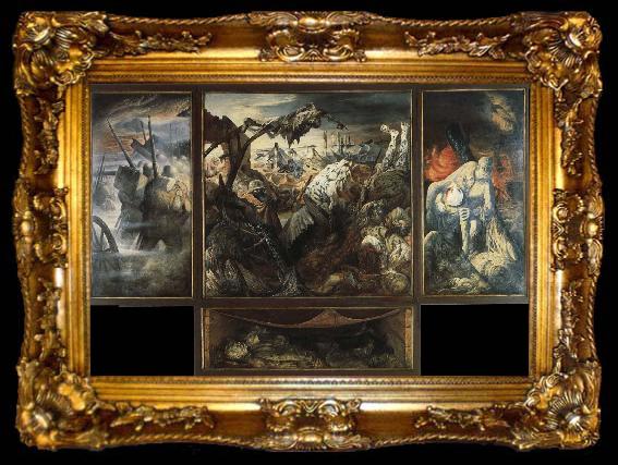 framed  unknow artist War, ta009-2