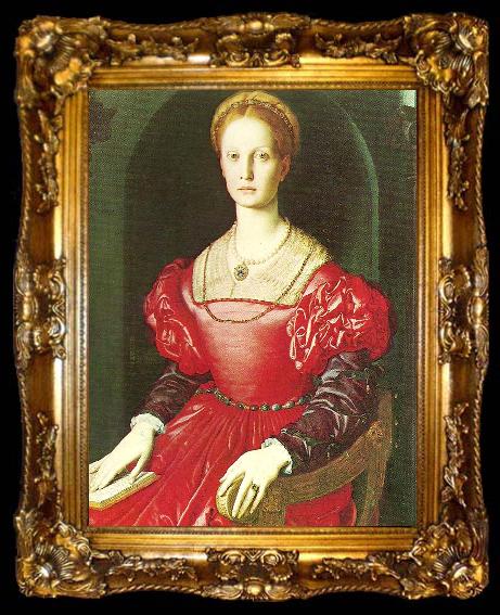 framed  Agnolo Bronzino lucrezia panciatichi, ta009-2