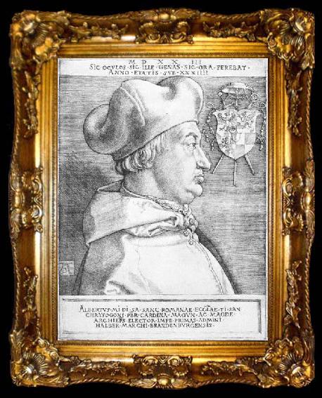 framed  Albrecht Durer Cardinal Albrecht of Brandenburg, ta009-2