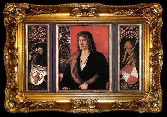 framed  Albrecht Durer Portrait of Oswolt Krel, ta009-2