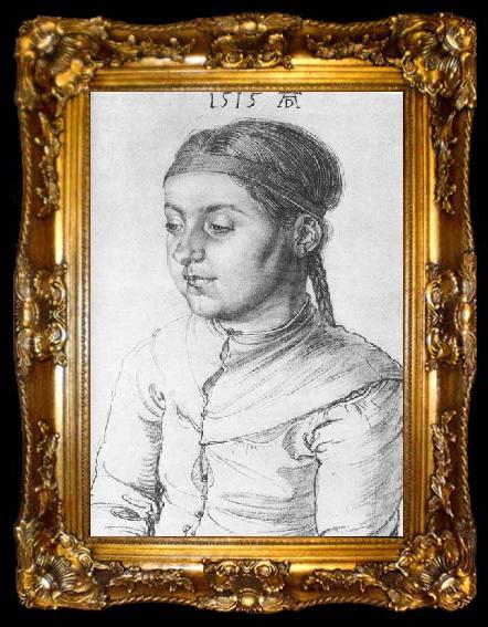 framed  Albrecht Durer Portrait of a Girl, ta009-2