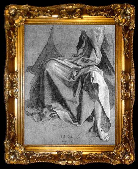 framed  Albrecht Durer Study of a Drapery, ta009-2
