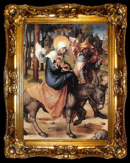 framed  Albrecht Durer The Seven Sorrows of the Virgin: The Flight into Egypt, ta009-2