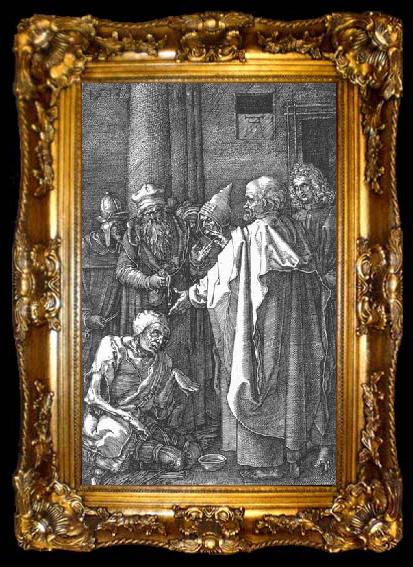 framed  Albrecht Durer St Peter and St John Healing the Cripple, ta009-2