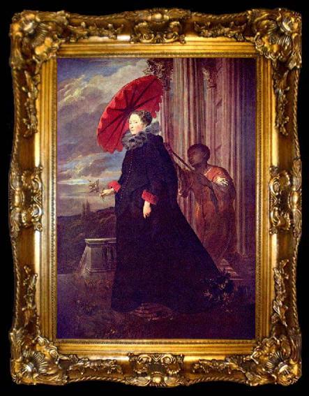 framed  Anthony Van Dyck Elena Grimaldi, Genoa, ta009-2