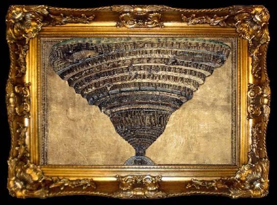 framed  BOTTICELLI, Sandro The Abyss of Hell, ta009-2