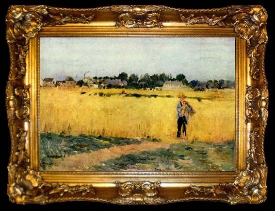 framed  Berthe Morisot Grain field, ta009-2