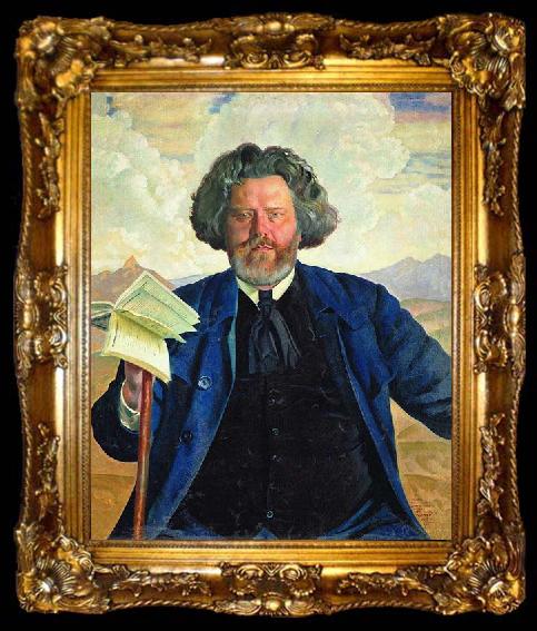 framed  Boris Kustodiev Maximilian Voloshin, ta009-2