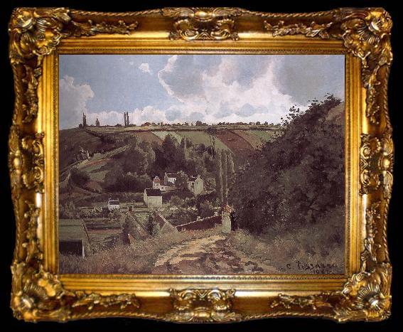 framed  Camille Pissarro Loose multi-tile this Canada thunder hillside, ta009-2