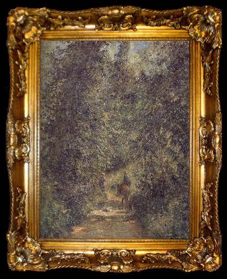 framed  Camille Pissarro Summer forest road, ta009-2