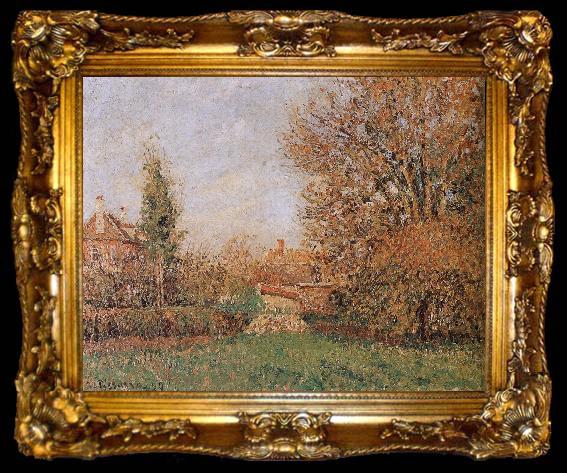 framed  Camille Pissarro autumn scenery, ta009-2