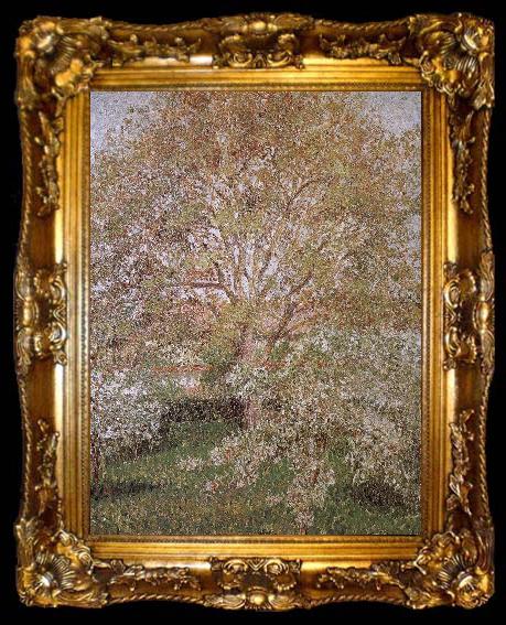 framed  Camille Pissarro Walnut and apple trees, ta009-2