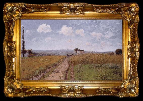 framed  Camille Pissarro Metaponto the morning of June Schwarz, ta009-2