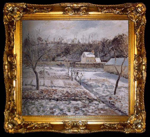 framed  Camille Pissarro Snow, ta009-2