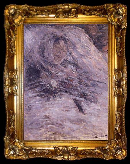 framed  Claude Monet Camille Monet, on her deathbed,, ta009-2