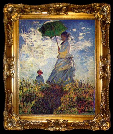 framed  Claude Monet Woman with a Parasol,, ta009-2