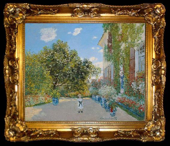 framed  Claude Monet The Artist House at Argenteuil, ta009-2