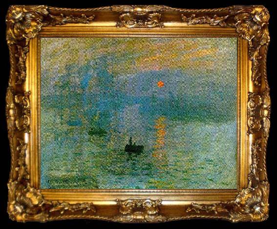 framed  Claude Monet Impression, Sunrise, ta009-2
