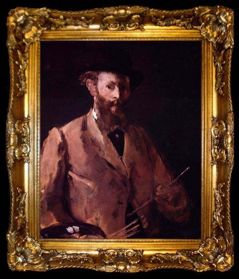 framed  Edouard Manet Self portrait with palette, ta009-2