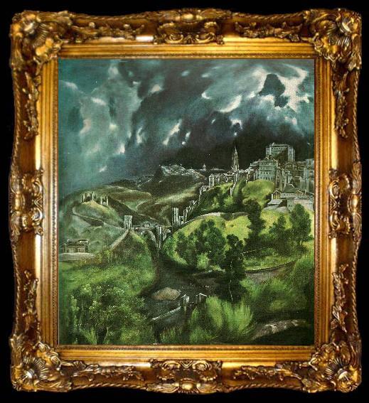 framed  El Greco toledo, ta009-2
