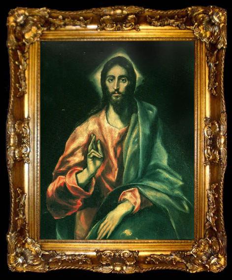 framed  El Greco the saviour, ta009-2