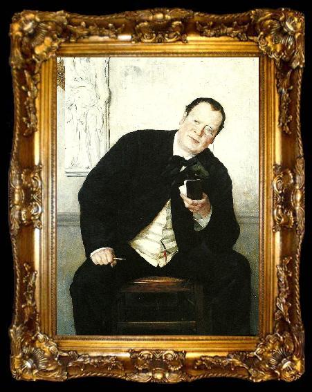 framed  Ernst Josephson portratt av godfrey renholm, ta009-2