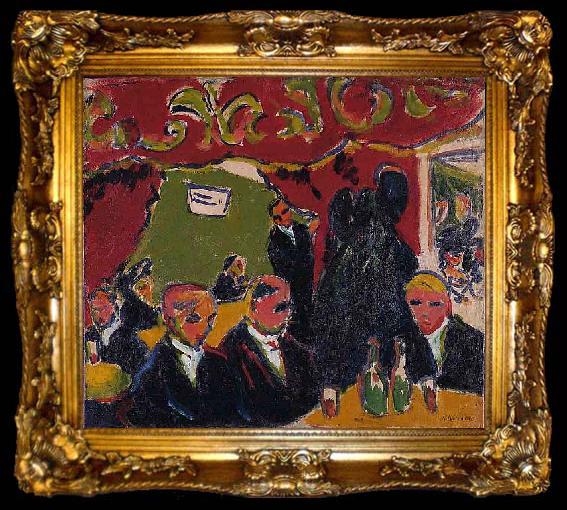framed  Ernst Ludwig Kirchner Tavern,, ta009-2