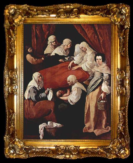 framed  Francisco de Zurbaran The Birth of the Virgin,, ta009-2