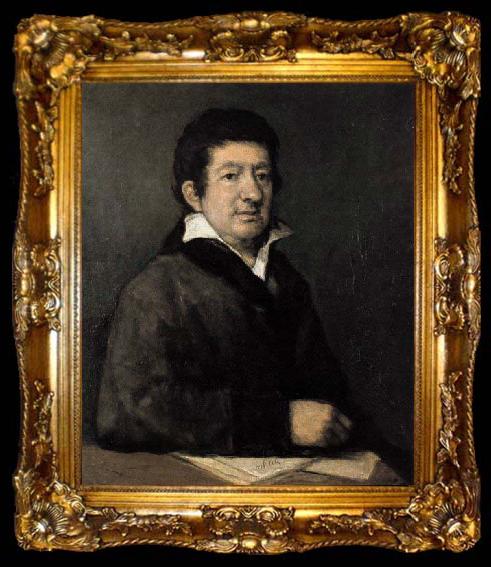 framed  Francisco de goya y Lucientes Portrait of the Poet, ta009-2