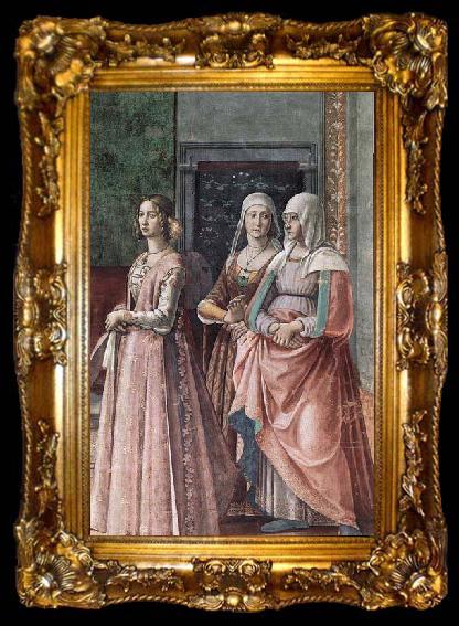 framed  GHIRLANDAIO, Domenico Birth of St John the Baptist, ta009-2