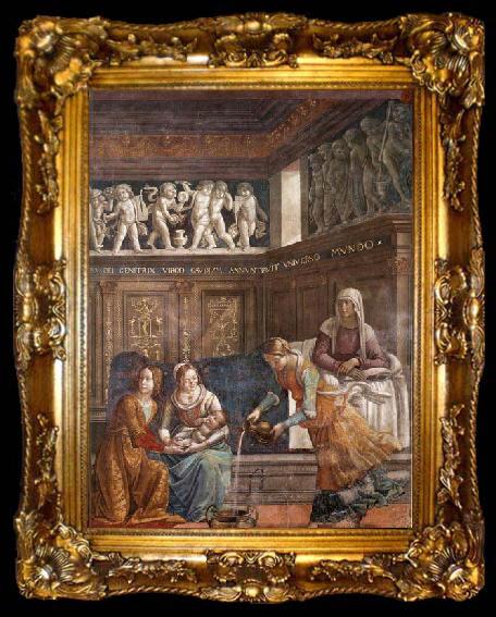 framed  GHIRLANDAIO, Domenico Birth of Mary, ta009-2