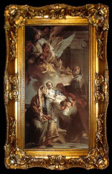 framed  Giovanni Battista Tiepolo Education of the Virgin, ta009-2