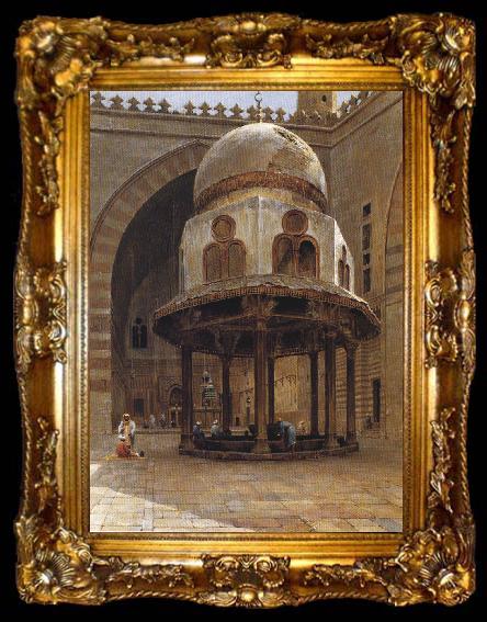 framed  Henry Ferguson Mosque of Sultan Hassan, Cairo., ta009-2