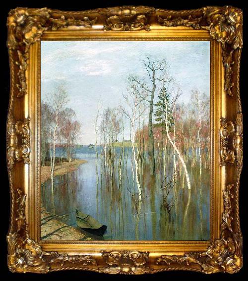 framed  Isaac Levitan Spring, High Water, ta009-2