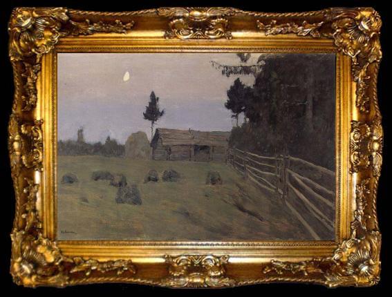 framed  Isaac Levitan Dawn, ta009-2